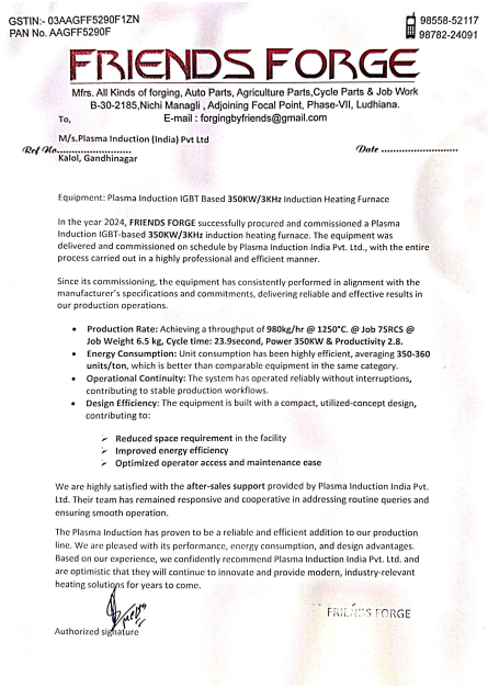 FRIENDS FORGE (3500KW)